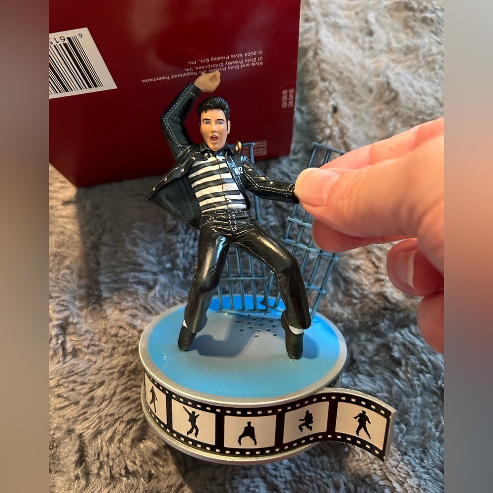 Elvis Presley Musical Jailhouse Rock Christmas Ornament